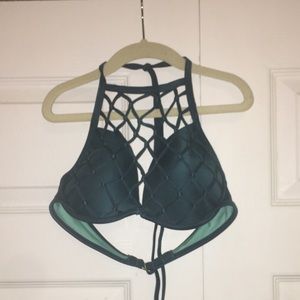 A bikini top with a cute netting